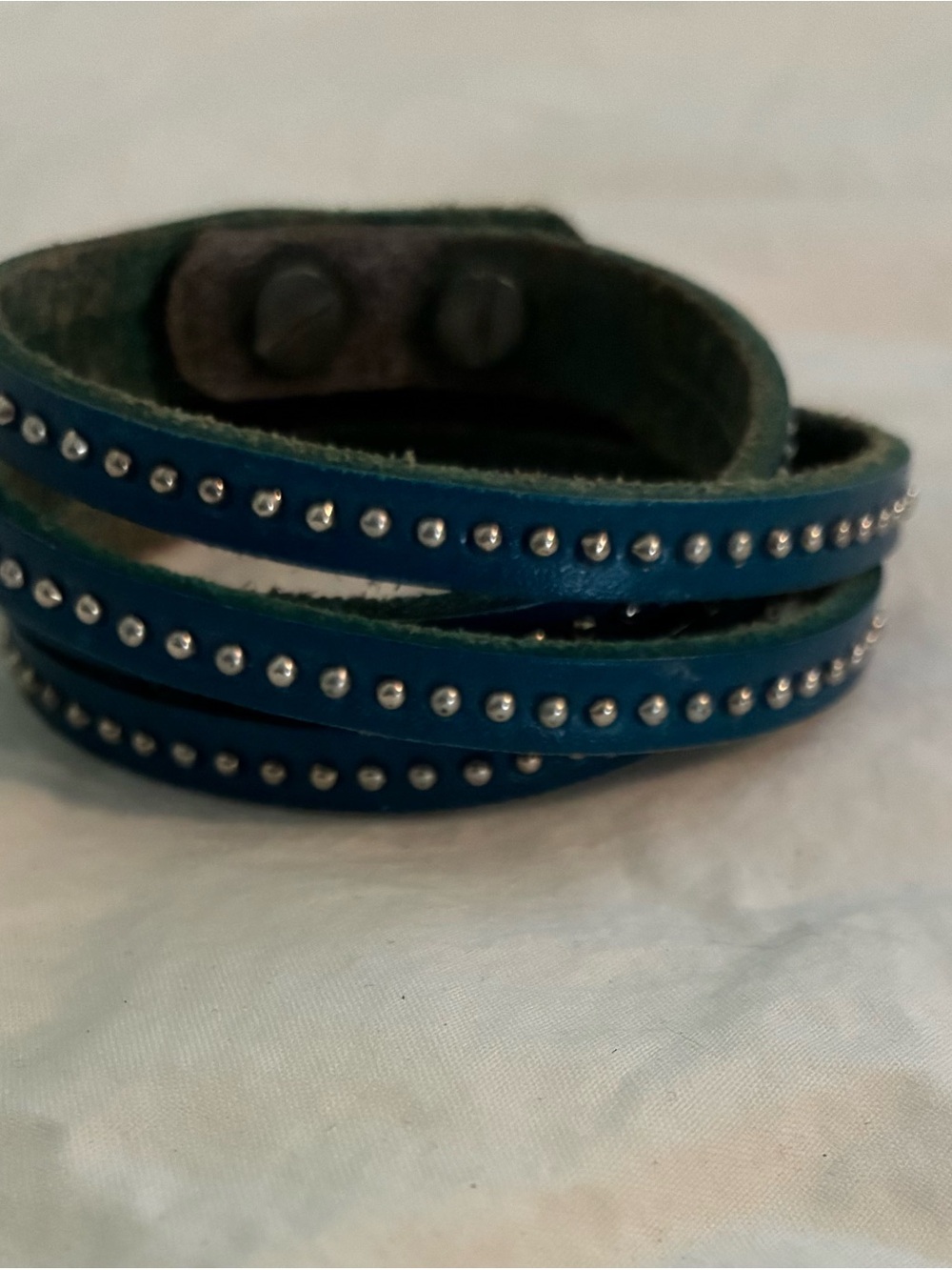 Blue Studded Wrap Bracelet - Women's Accessory